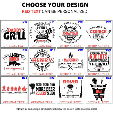 Personalized Grillmaster BBQ Tool Set